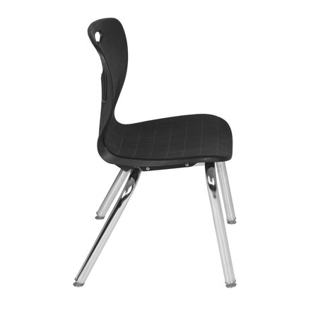Regency Regency 15 in Learning Classroom Chair (8 pack)- Black 4520BK8PK